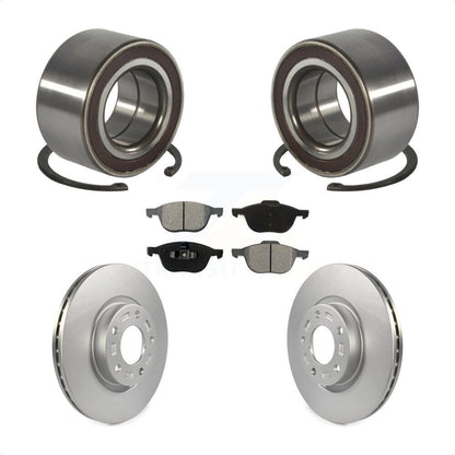 Wheel Bearing Coated Disc Brake Rotors And Pads Front Kit For Mazda 3 5 Sport