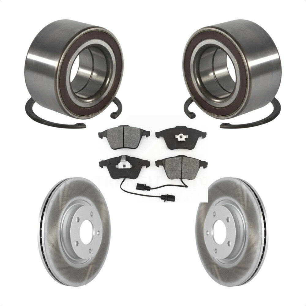 Wheel Bearing Coated Disc Brake Rotors And Pads Front Kit For Mazda 3