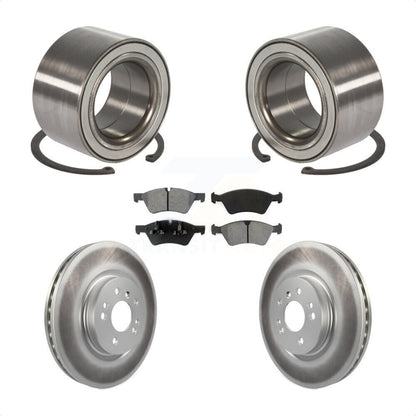 Wheel Bearing Coated Brake Rotor Pad Front Kit For 2010-2011 Mercedes-Benz ML450