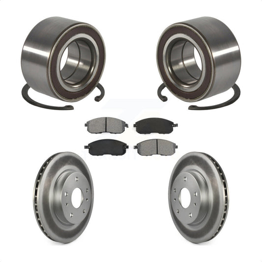 Wheel Bearing Coated Disc Brake Rotor And Pad Front Kit For Suzuki SX4 Crossover