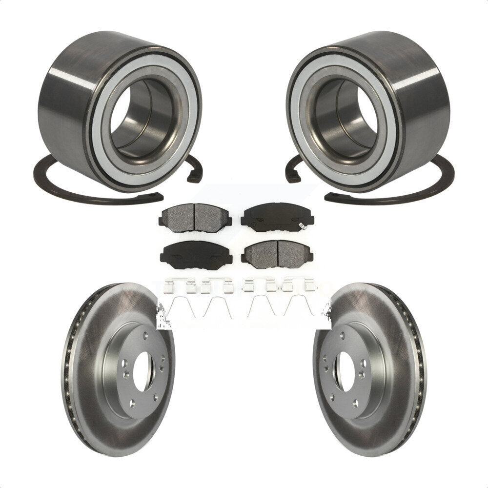 Wheel Bearing Coated Disc Brake Rotors And Pads Front Kit For 2016 Honda CR-Z