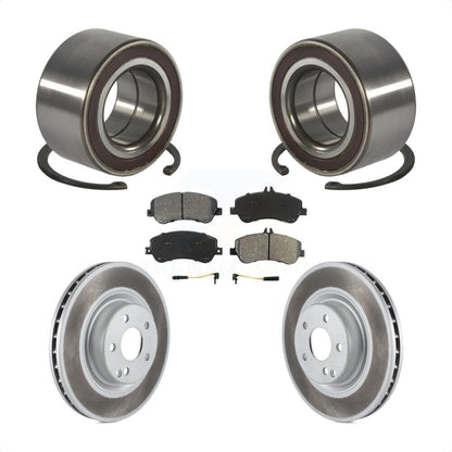 Wheel Bearing Coated Brake Rotor & Pad Front Kit For Mercedes-Benz GLK350 GLK250