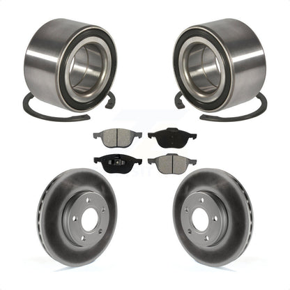 Wheel Bearing Coated Disc Brake Rotors And Pads Front Kit For Ford Focus C-Max