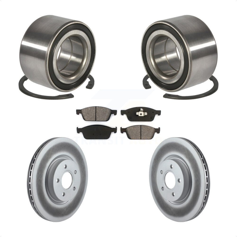 Wheel Bearing Coat Brake Rotor Pad Front Kit For Ford Escape Transit Connect MKC