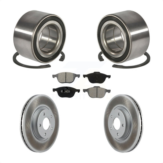 Wheel Bearing Coated Disc Brake Rotors And Pads Front Kit For Ford Escape C-Max