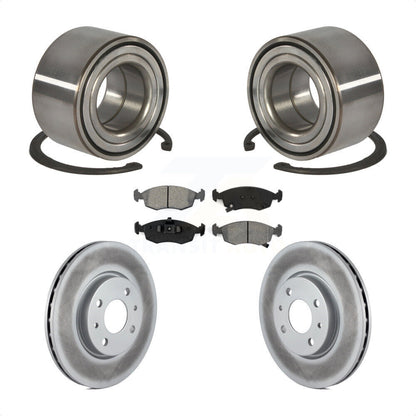 Wheel Bearing Coated Disc Brake Rotors And Pads Front Kit For Fiat 500