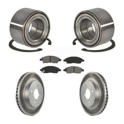 Wheel Bearing Coated Disc Brake Rotor Pads Front Kit For Nissan Micra Versa Note