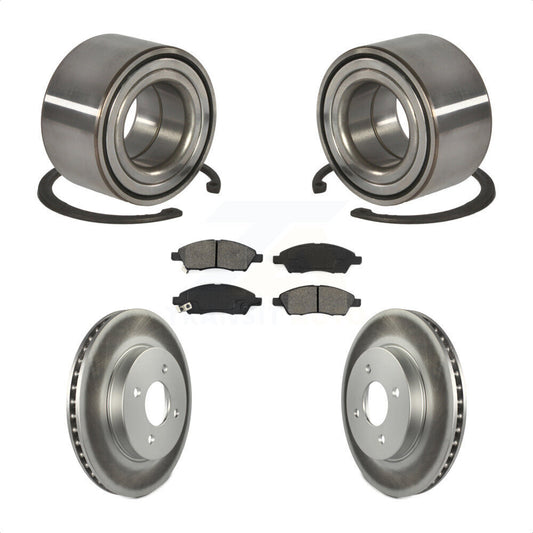 Wheel Bearing Coated Disc Brake Rotor Pads Front Kit For Nissan Micra Versa Note
