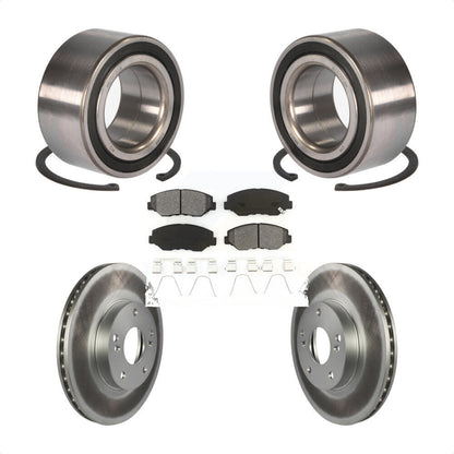 Wheel Bearing Coated Disc Brake Rotors And Pads Front Kit For Honda Accord
