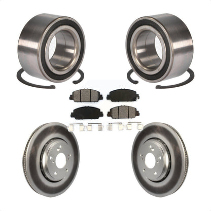 Wheel Bearing Coated Disc Brake Rotors And Pads Front Kit For Honda Accord
