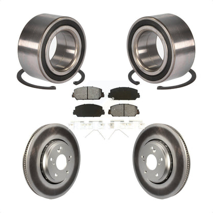 Wheel Bearing Coated Disc Brake Rotors And Pads Front Kit For Honda Accord
