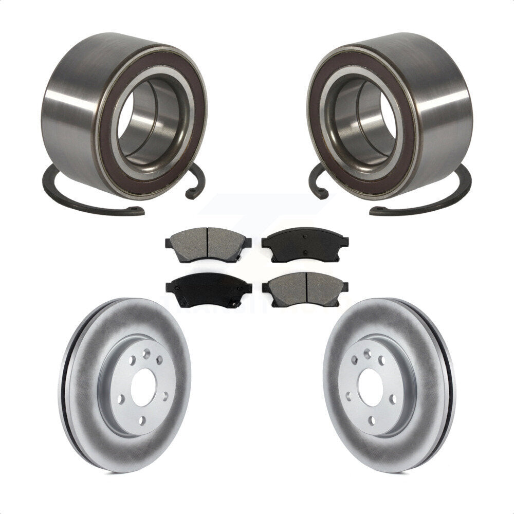 Wheel Bearing Coated Disc Brake Rotors And Pads Front Kit For Chevrolet Sonic
