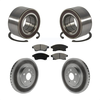 Wheel Bearing Coated Brake Rotor Pads Front Kit For 2013-2014 Chevrolet Sonic RS