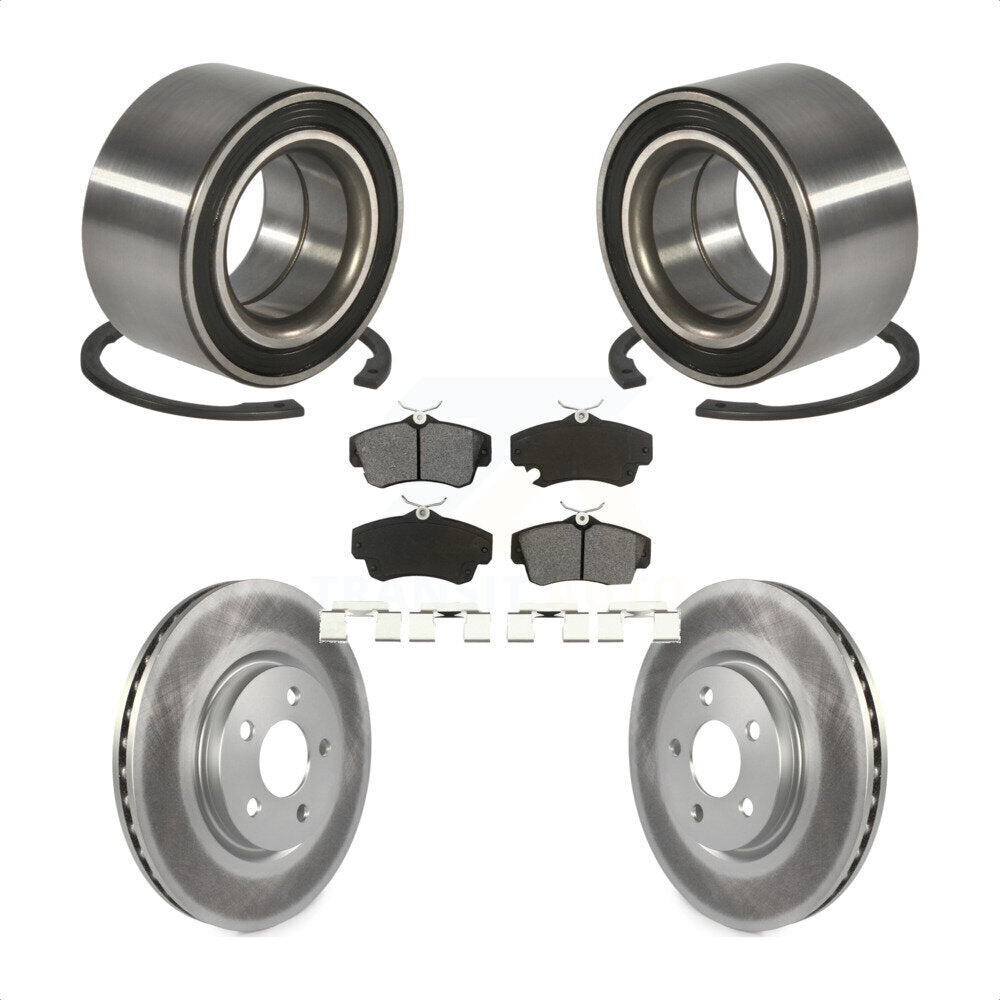 Wheel Bearing Coated Disc Brake Rotor And Pads Front Kit For Chrysler PT Cruiser