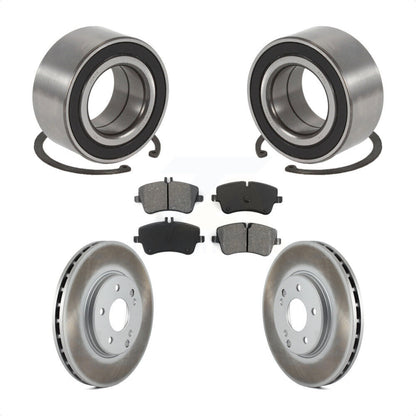 Wheel Bearing Coated Brake Rotor Pads Front Kit For Mercedes-Benz C280 C240 C320