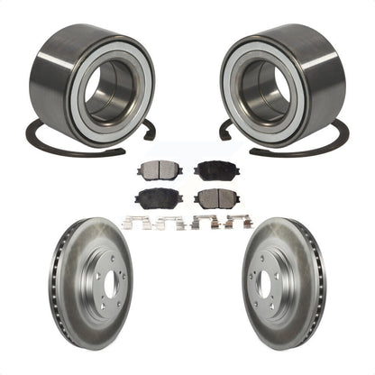 Wheel Bearing Coated Disc Brake Rotor And Ceramic Pad Front Kit For Toyota Camry