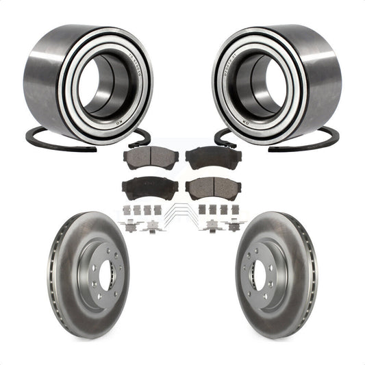 Wheel Bearing Coat Brake Rotor Pad Front Kit For Ford Fusion Mazda 6 Lincoln MKZ