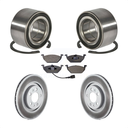 Wheel Bearing Coated Brake Rotor Pads Front Kit For Volkswagen Jetta Beetle Golf