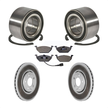 Wheel Bearing Coat Brake Rotor Pads Front Kit For 2000-2001 Volkswagen Golf 2.0L