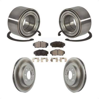 Wheel Bearing Coated Disc Brake Rotor And Ceramic Pads Front Kit For Honda Civic