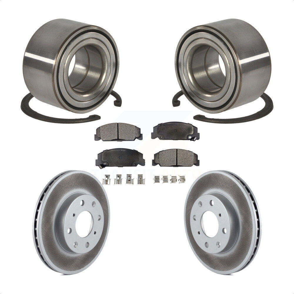 Wheel Bearing Coated Disc Brake Rotor And Pads Front Kit For Honda Civic del Sol