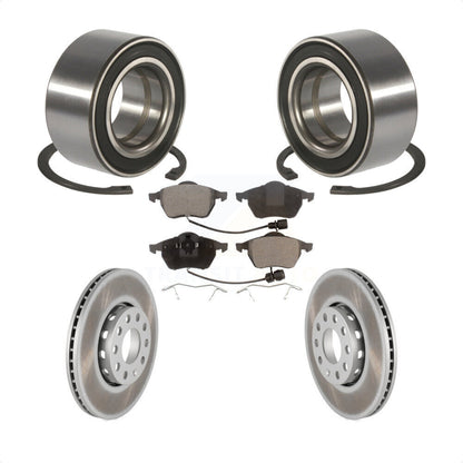 Wheel Bearing Coated Disc Brake Rotor And Pads Front Kit For Audi A6 Quattro 100