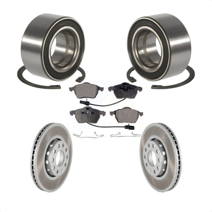 Wheel Bearing Coated Brake Rotor Pads Front Kit For Volkswagen Passat Audi A4 A6