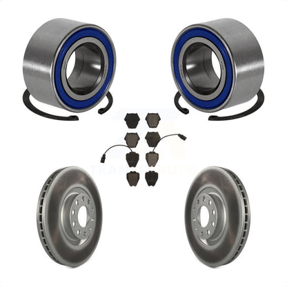 Wheel Bearing Coat Brake Rotor Pads Front Kit For 2000-2001 Audi A4 Turbocharged