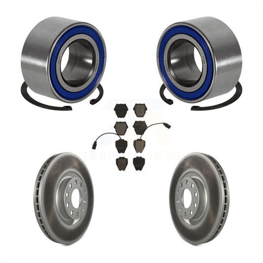 Wheel Bearing Coat Brake Rotor Pads Front Kit For 2000-2001 Audi A4 Turbocharged