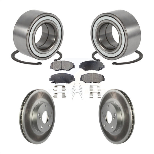 Wheel Bearing Coated Disc Brake Rotors And Pads Front Kit For Honda Element