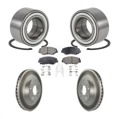 Wheel Bearing Coated Disc Brake Rotors And Ceramic Pads Front Kit For Honda CR-V