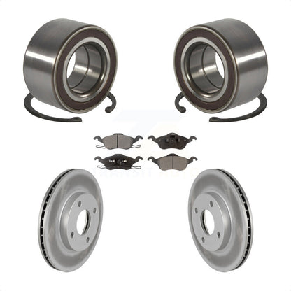Wheel Bearing Coated Disc Brake Rotors And Ceramic Pads Front Kit For Ford Focus