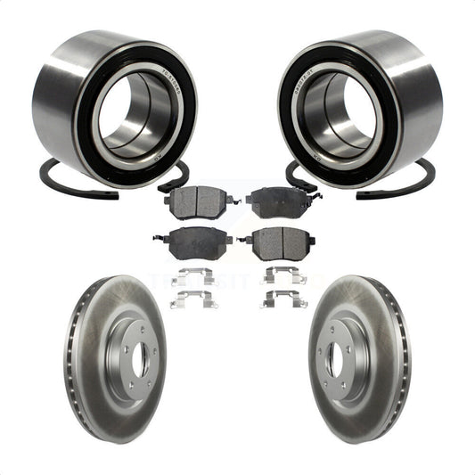 Wheel Bearing Coated Disc Brake Rotor And Pad Front Kit For Nissan Altima Maxima
