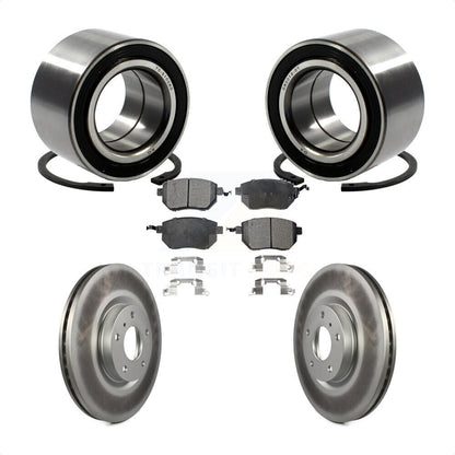 Wheel Bearing Coated Disc Brake Rotor And Pad Front Kit For Nissan Altima Maxima