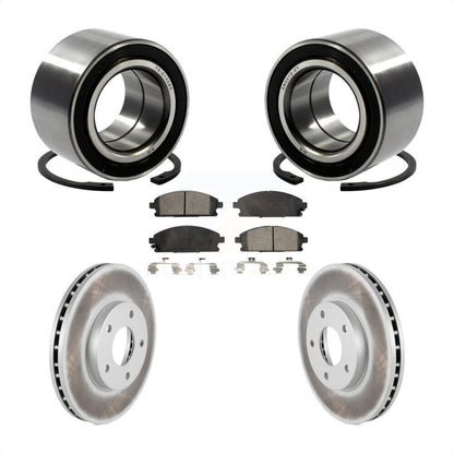 Wheel Bearing Coated Disc Brake Rotor Pad Front Kit For 2005-2006 Nissan X-Trail