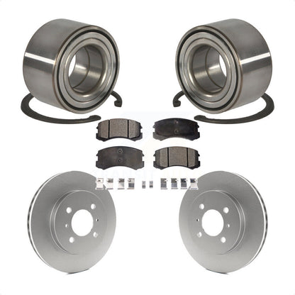 Wheel Bearing Coated Disc Brake Rotors And Pads Front Kit For Mitsubishi Lancer