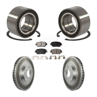 Wheel Bearing Coated Disc Brake Rotor And Ceramic Pad Front Kit For Toyota Camry