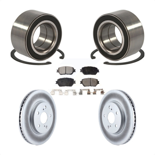 Wheel Bearing Coated Disc Brake Rotor And Ceramic Pad Front Kit For Toyota Camry