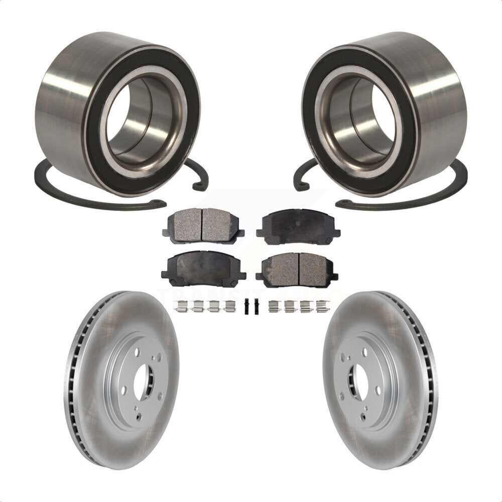 Wheel Bearing Coated Disc Brake Rotors And Pads Front Kit For Toyota Highlander
