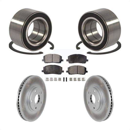 Wheel Bearing Coated Disc Brake Rotors And Pads Front Kit For Toyota Highlander