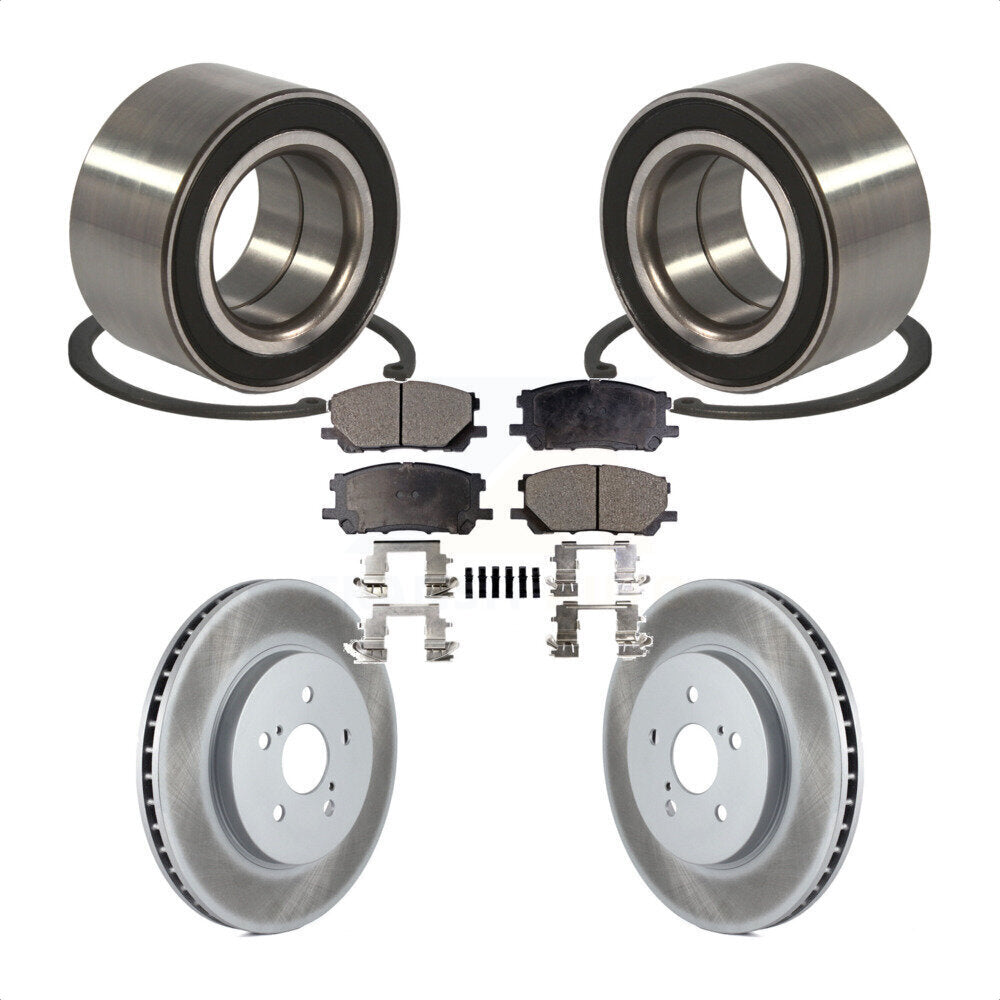 Wheel Bearing Coat Brake Rotor Pad Front Kit For Lexus RX350 RX330 Toyota RX400h