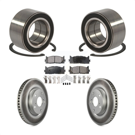Wheel Bearing Coat Brake Rotor Pad Front Kit For Toyota Camry Lexus ES350 Avalon