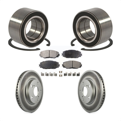 Wheel Bearing Coated Disc Brake Rotors And Pads Front Kit For 2010 Lexus HS250h