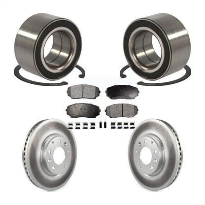 Wheel Bearing Coated Brake Rotor Pads Front Kit For Mazda CX-7 Ford Edge Lincoln