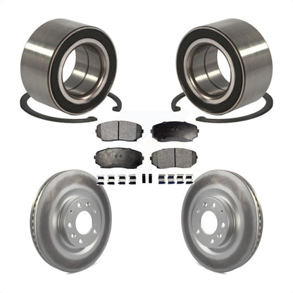 Wheel Bearing Coated Disc Brake Rotor And Pad Front Kit For 2007-2015 Mazda CX-9