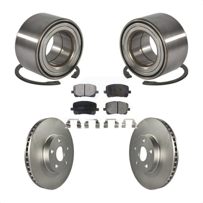 Wheel Bearing Coated Brake Rotor Pad Front Kit For Toyota Corolla Matrix Pontiac