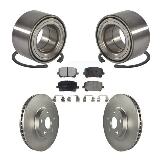 Wheel Bearing Coated Brake Rotor Pad Front Kit For Toyota Corolla Matrix Pontiac