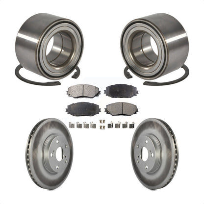 Wheel Bearing Coated Brake Rotor Pad Front Kit For Toyota Corolla Matrix Pontiac