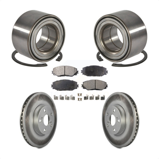 Wheel Bearing Coated Brake Rotor Pad Front Kit For Toyota Corolla Matrix Pontiac