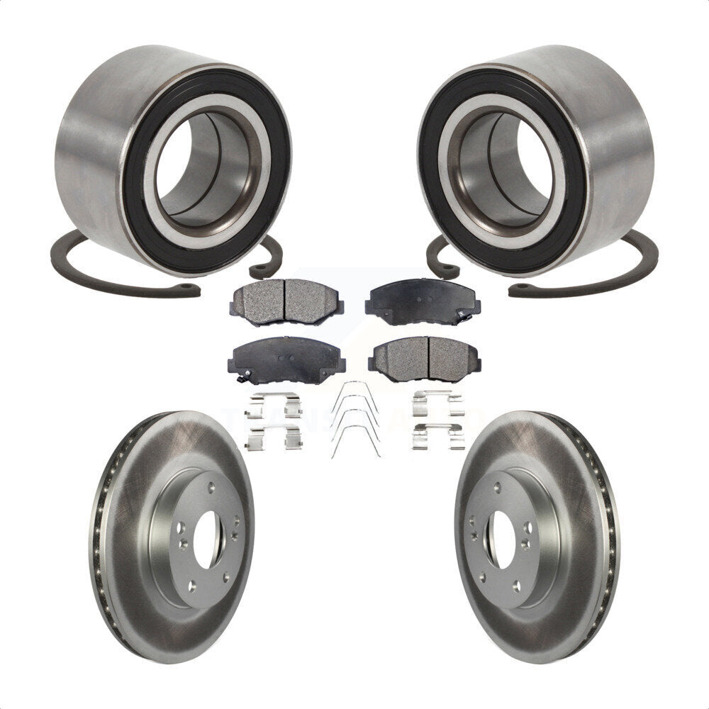 Wheel Bearing Coat Brake Rotor Pads Front Kit For Honda Accord Fit Element Acura